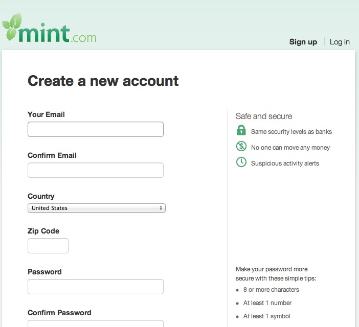 Getting started on a budget is easy with Mint!