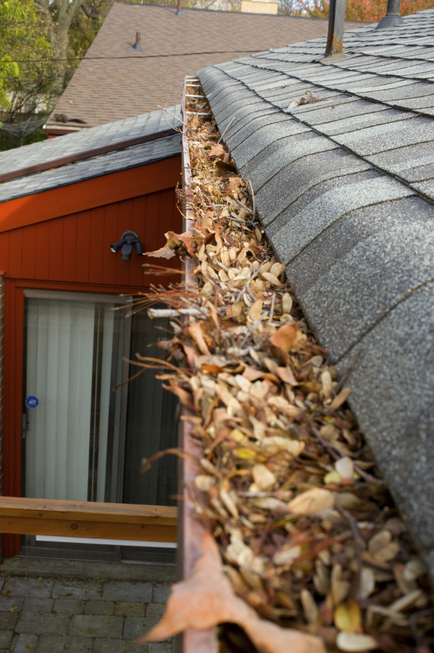 Clogged gutters