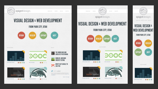 Responsive site design