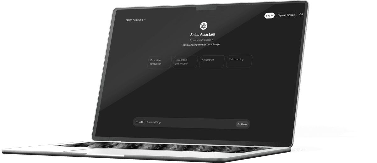 Sales use cases on laptop