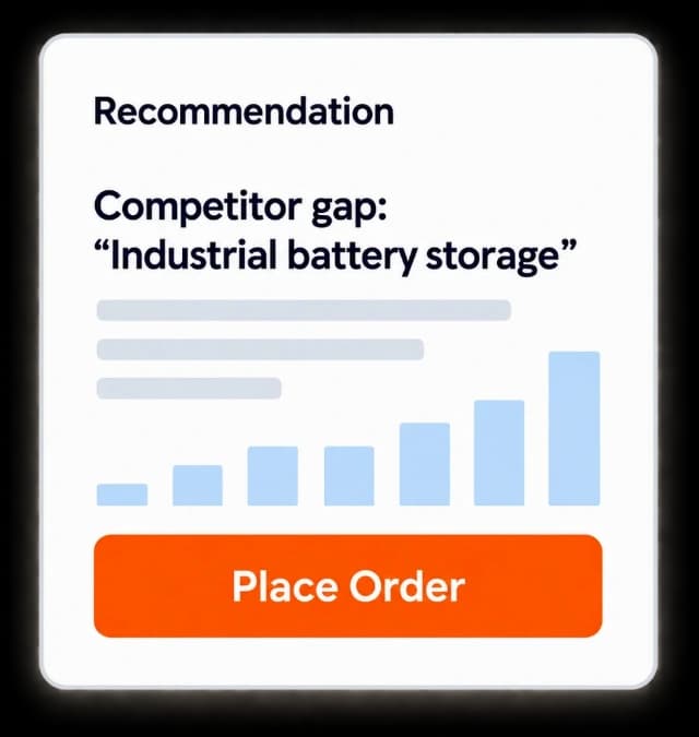 Recommendation card screen