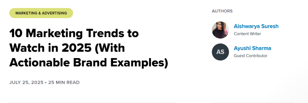 10 Marketing Trends to Watch in 2025 with Brand Examples