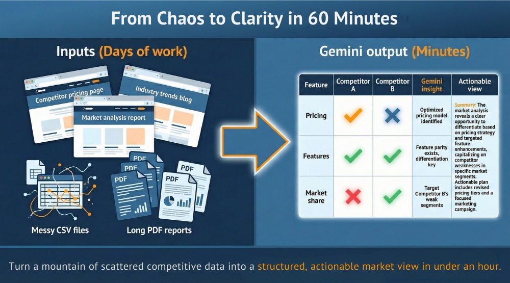 Gemini Turns Data Chaos into Clear Strategy in 60 Minutes