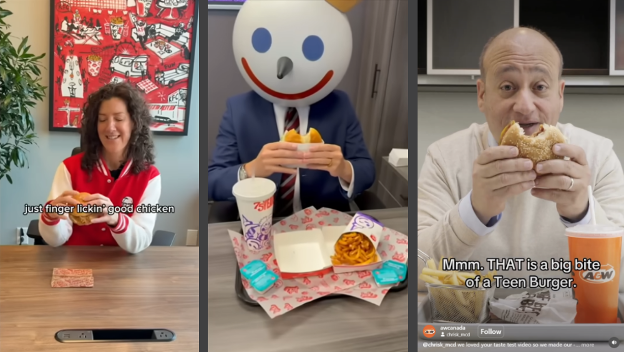 Fast Food Execs Eating Chicken Burgers in Viral TikTok Clips