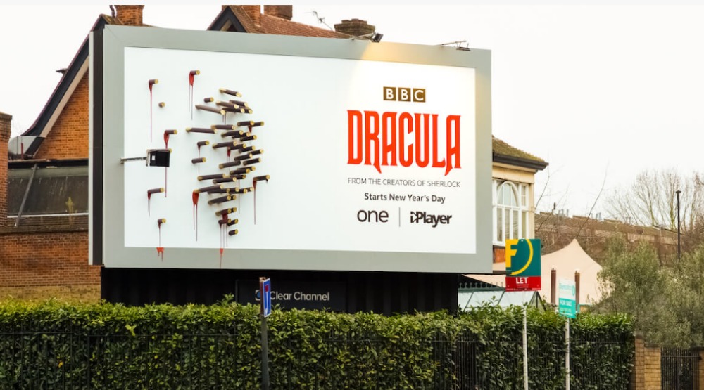 bbc dracula stakes billboard ooh marketing