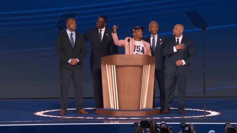 Group on stage.