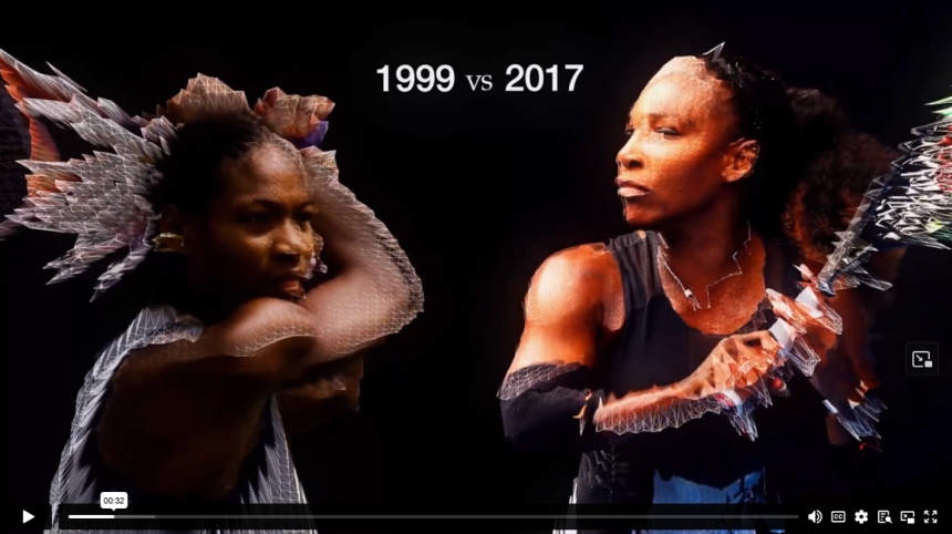 Serena Williams at 17 and Serena Williams at 35