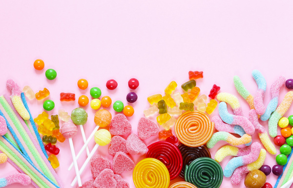 Multicolored candy.