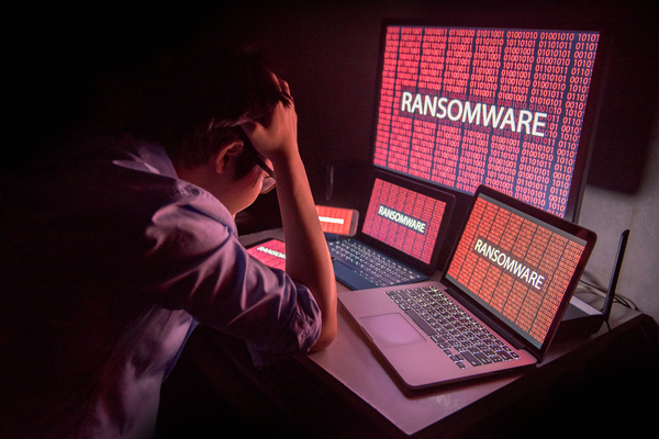 Ransomware on several computers.