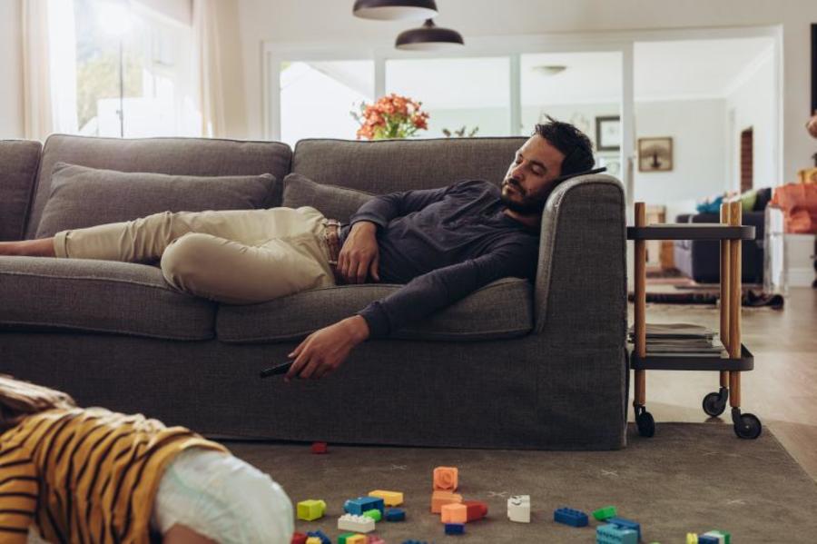 Sleep deprivation is a serious problem for new fathers