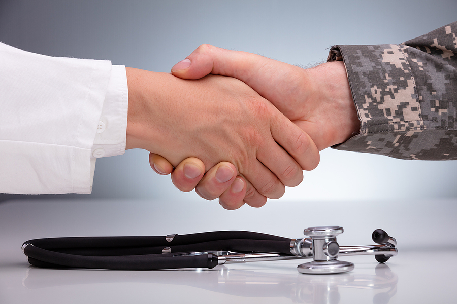 Hand shake.