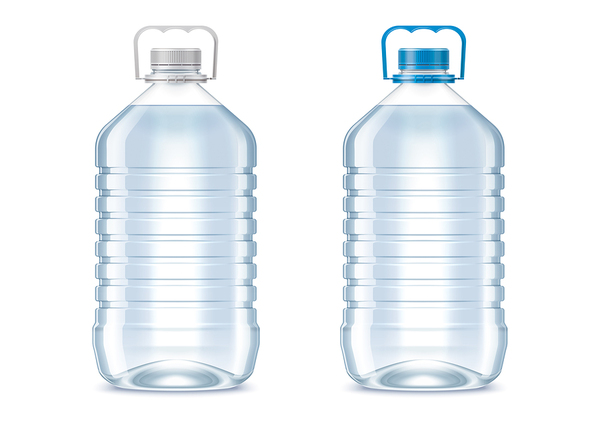 Two bottles of water.