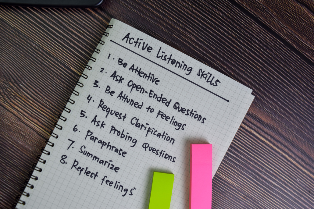 Active listening skills list.