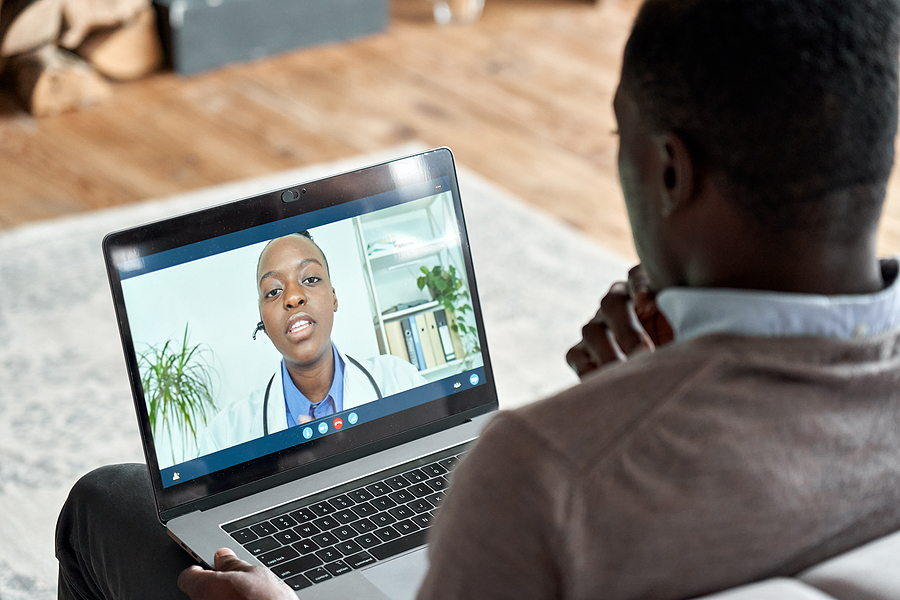 Telemedicine visit.