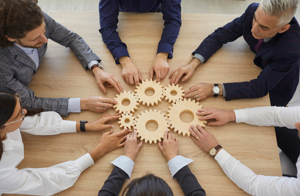Group connecting gears.
