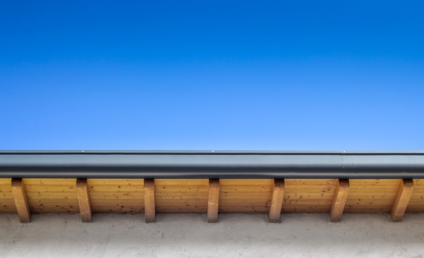 Gutters on a building.