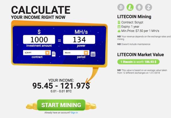 Trusted Cloud Mining Sites 2018 Ltc Mining Profitability Calculator - 