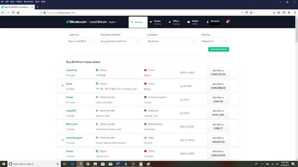 Buying page on local.bitcoin.com