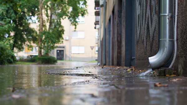 Downspout.