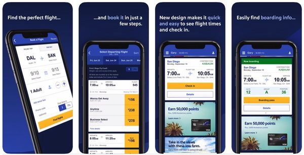 Southwest app.