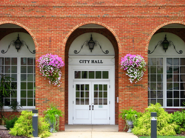 City Hall entrance.