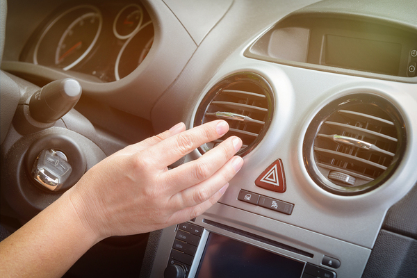 Dashboard of a car.