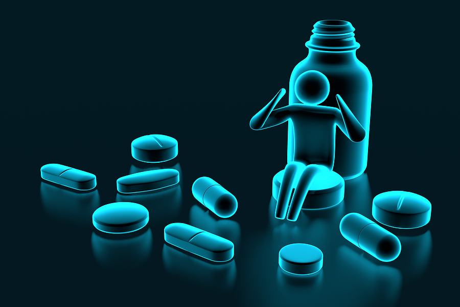 Bottle capsules and tablets.
