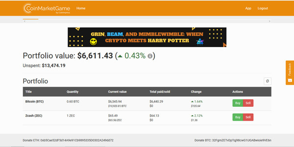 CoinMarketGame