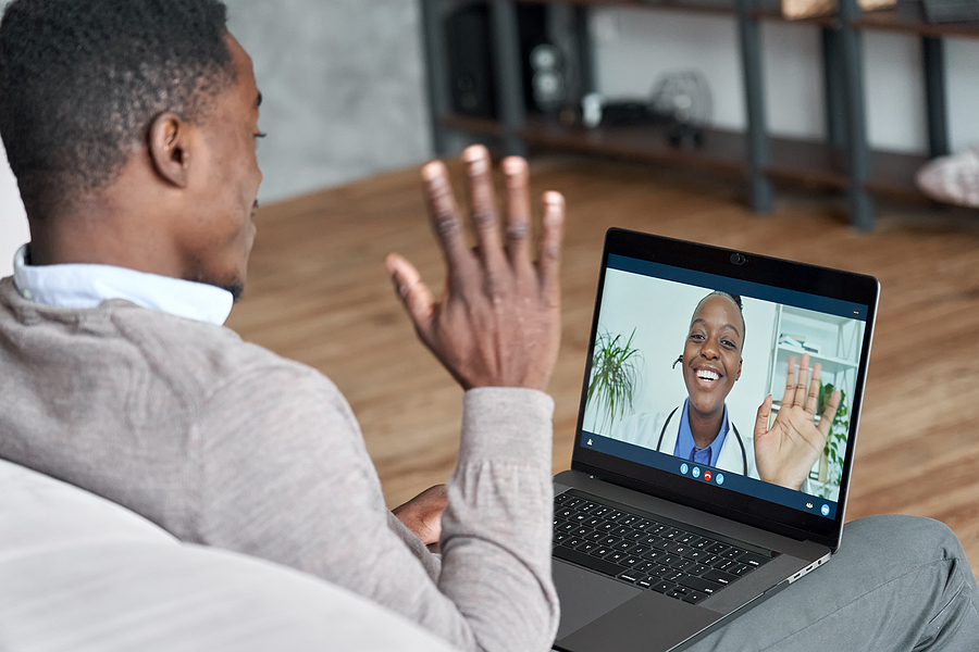 Telemedicine visit.