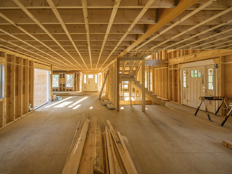 Construction of a new building.
