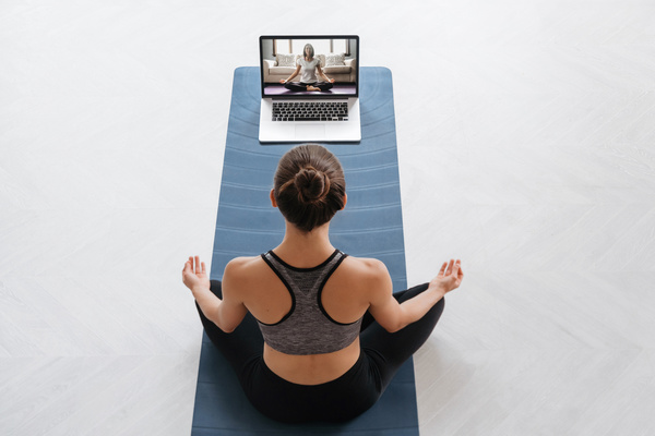 Yoga class online.