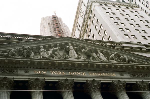 New York Stock Exchange building.