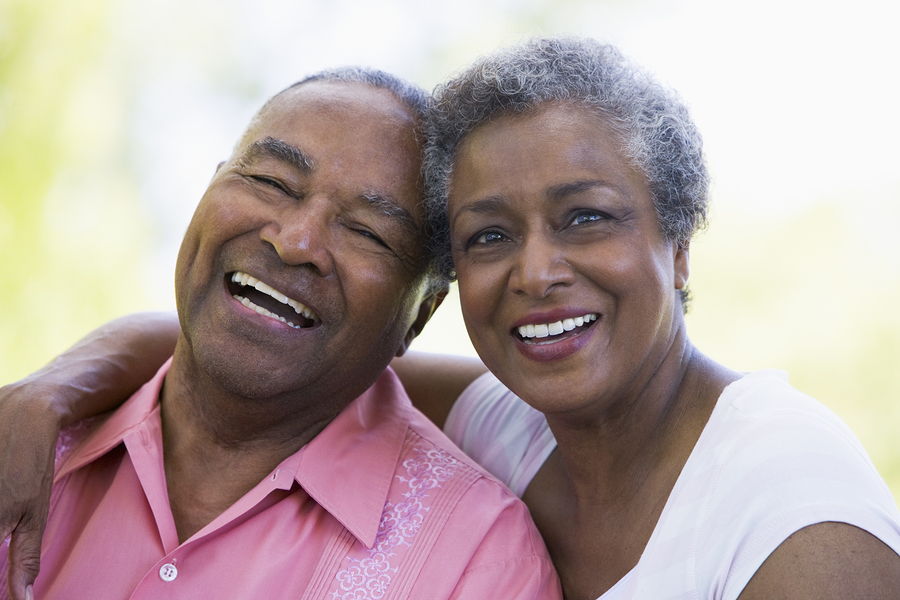Happy smiling couple.