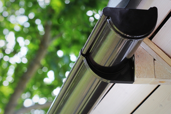 Black gutters.