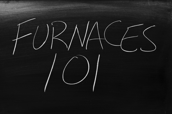 Chalkboard with the words Furnaces 101