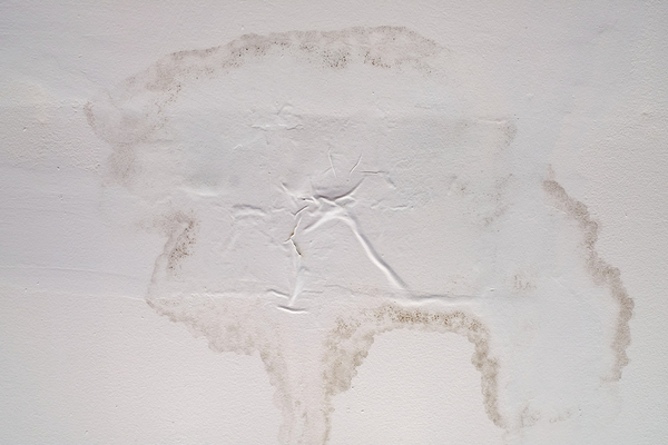 Roof with a water stain.