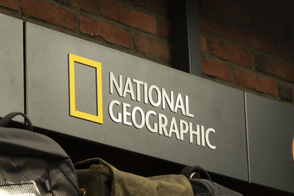 National Geographic sign.
