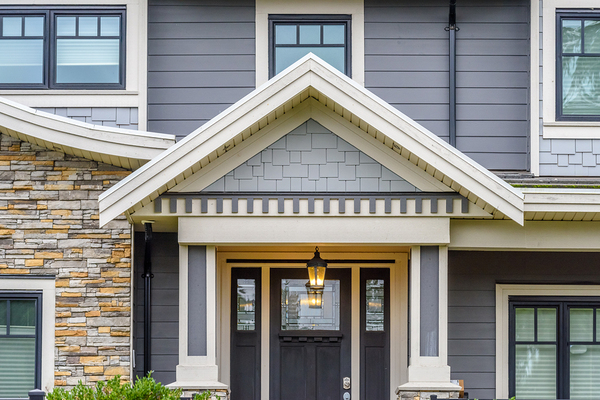 Front of beautiful home.
