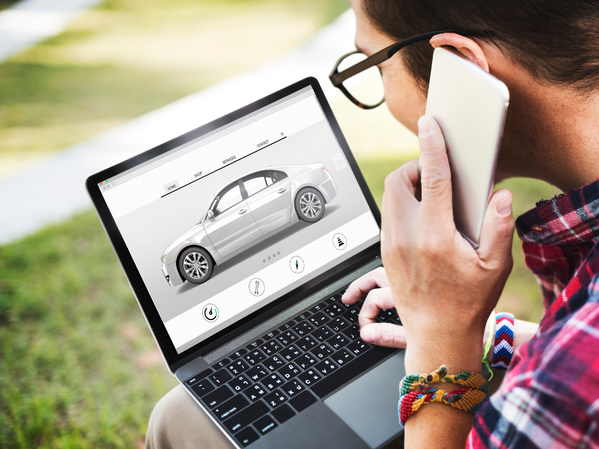 Purchasing a car online. SkU management