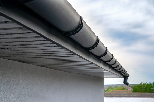 Grey gutters.
