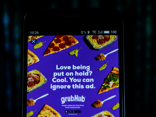 Grubhub ad.