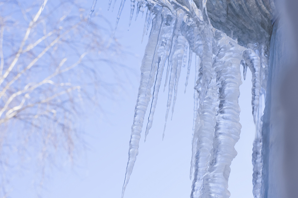 Large icicles.