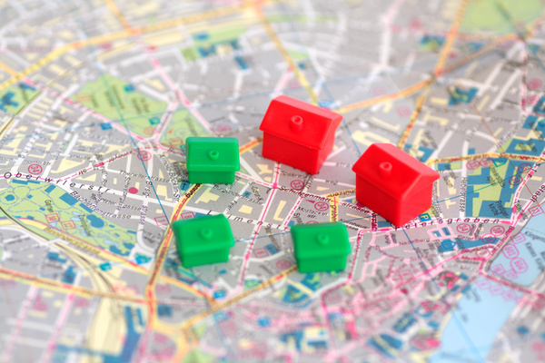 Location Data image - Map with model houses.