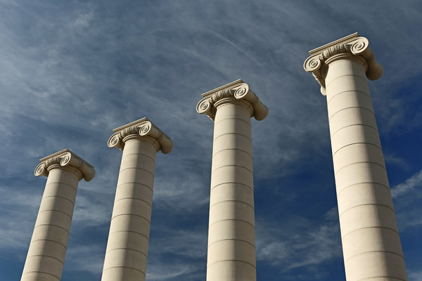 Large columns.